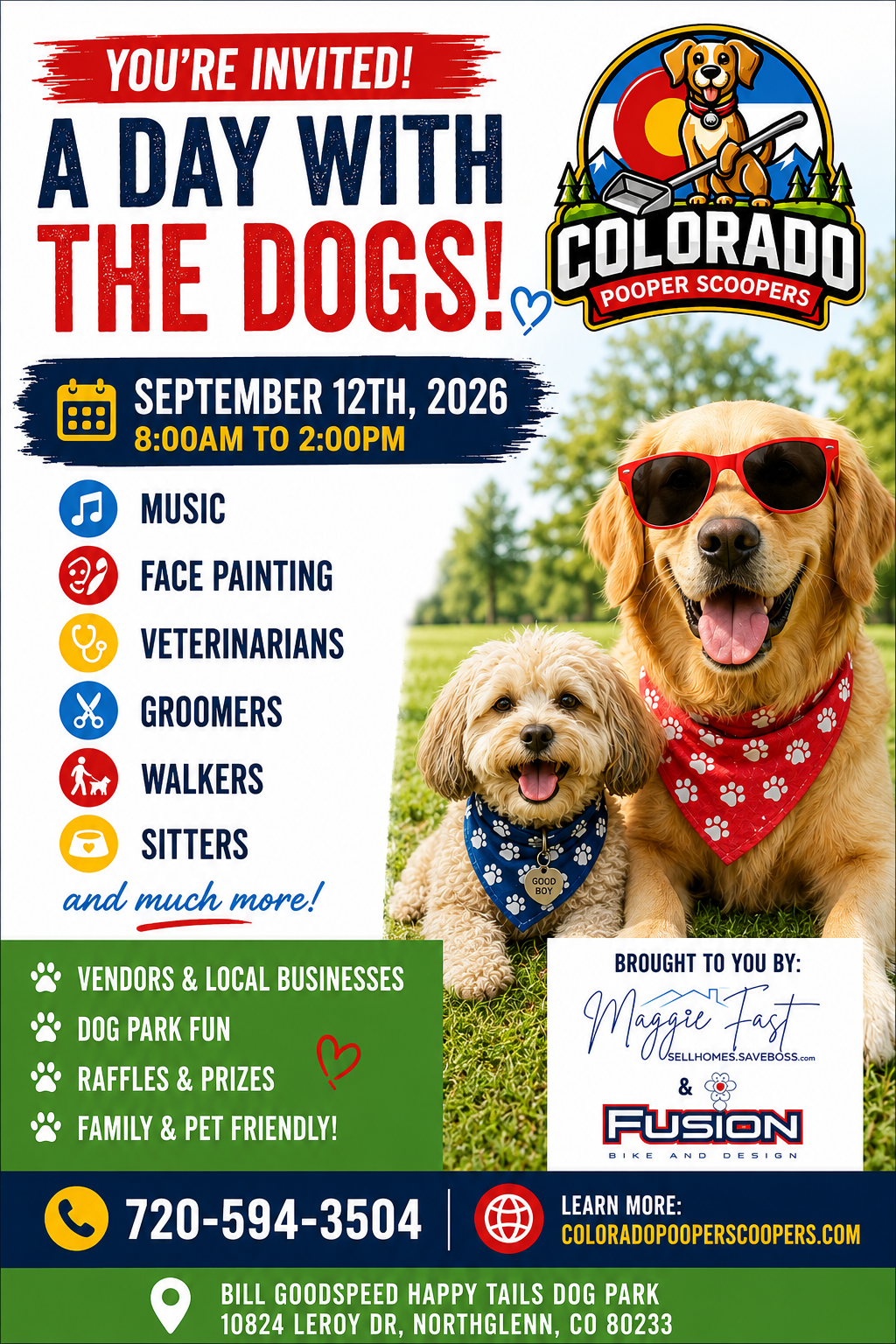 A Day With the Dogs — Sept 12, 2026 event flyer